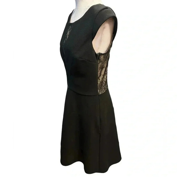 Betsey Johnson Tiered Black Dress Floral Pattern Lace Size 12 - Picture 6 of 15